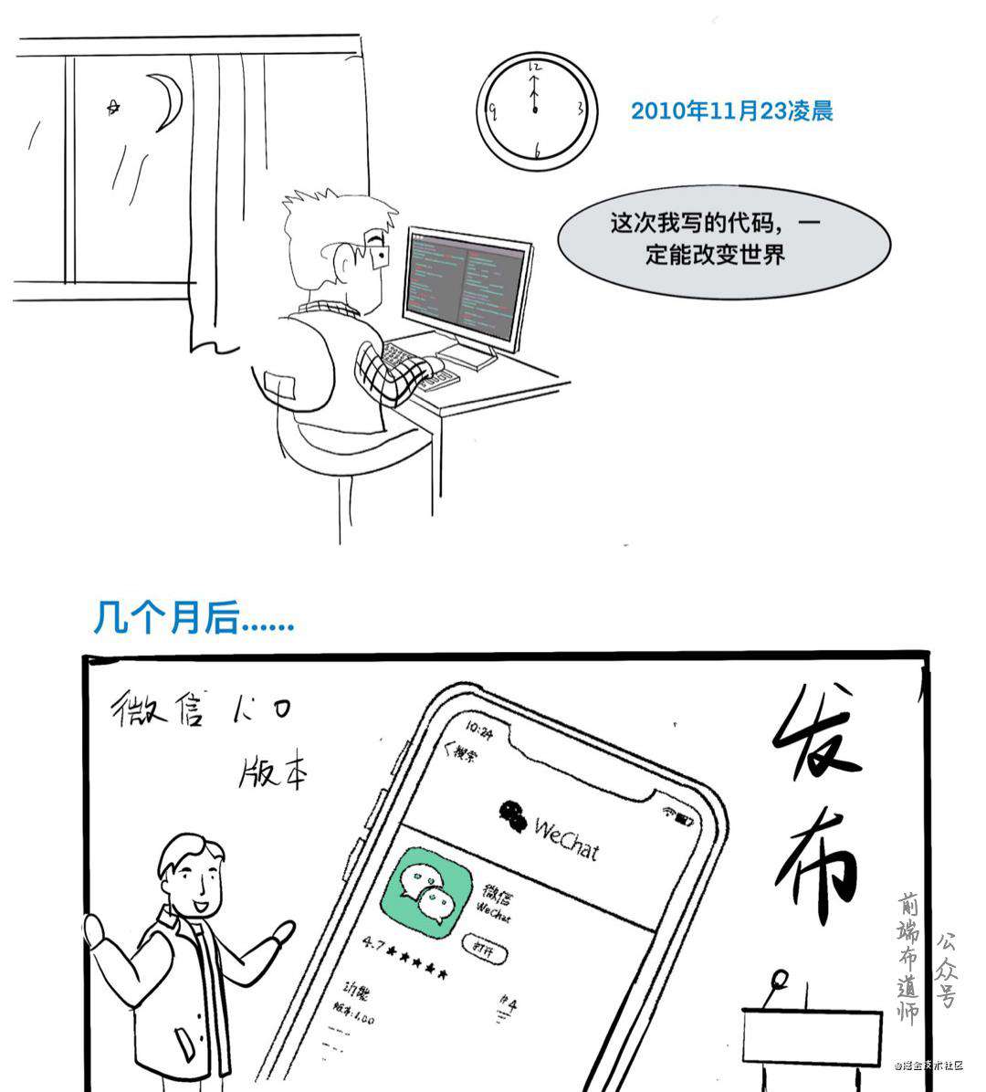 漫画 | 微信诞生记之第一行代码的程序员是谁？